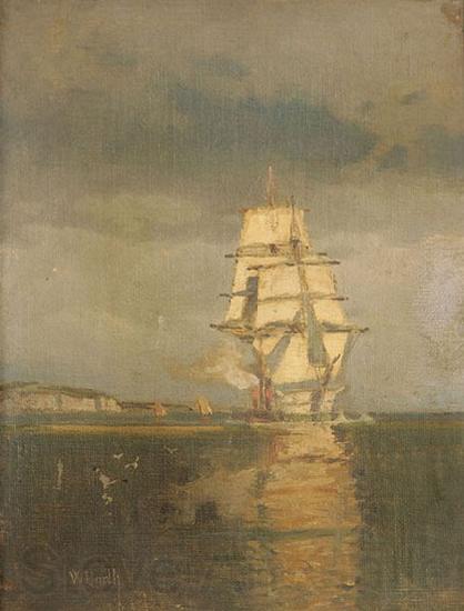 Carl Wilhelm Barth For regnbygen Spain oil painting art